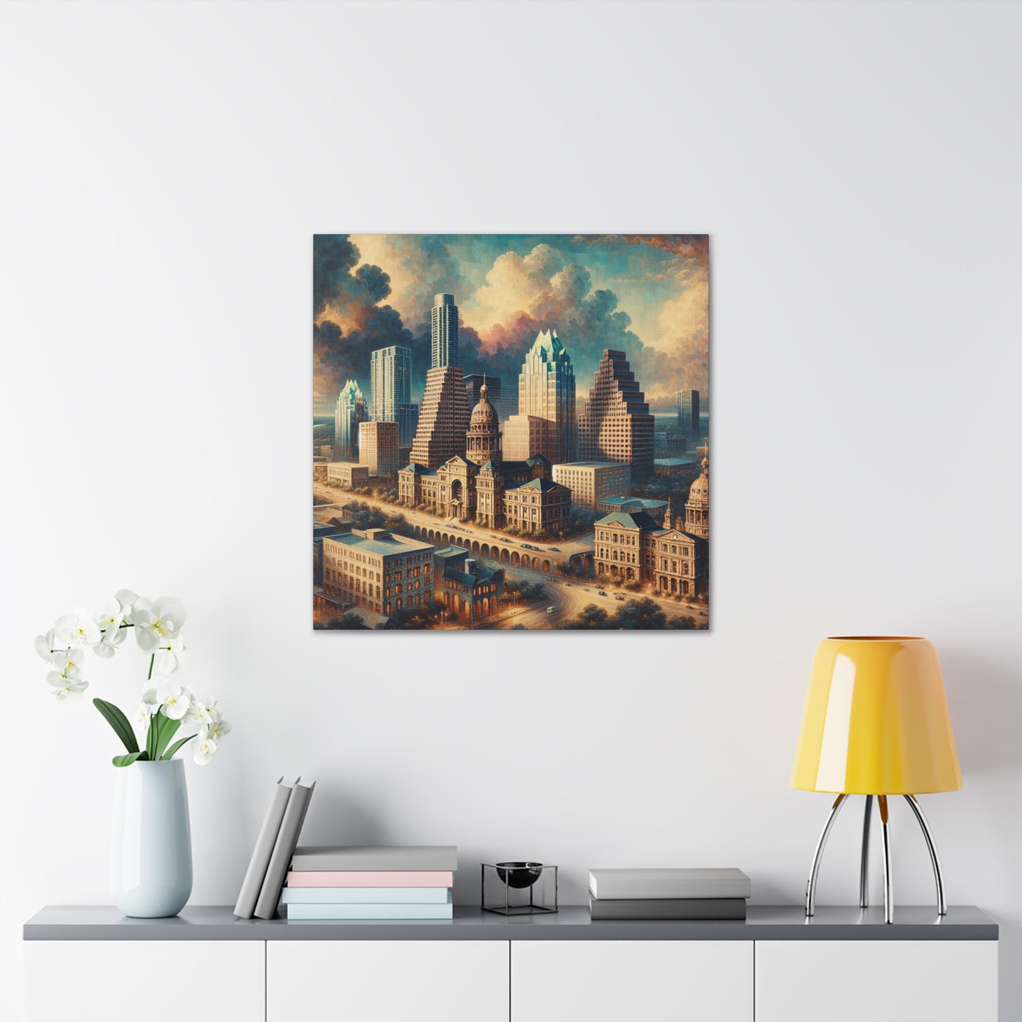 "Texan Renaissance: Austin's Splendor" - Canvas