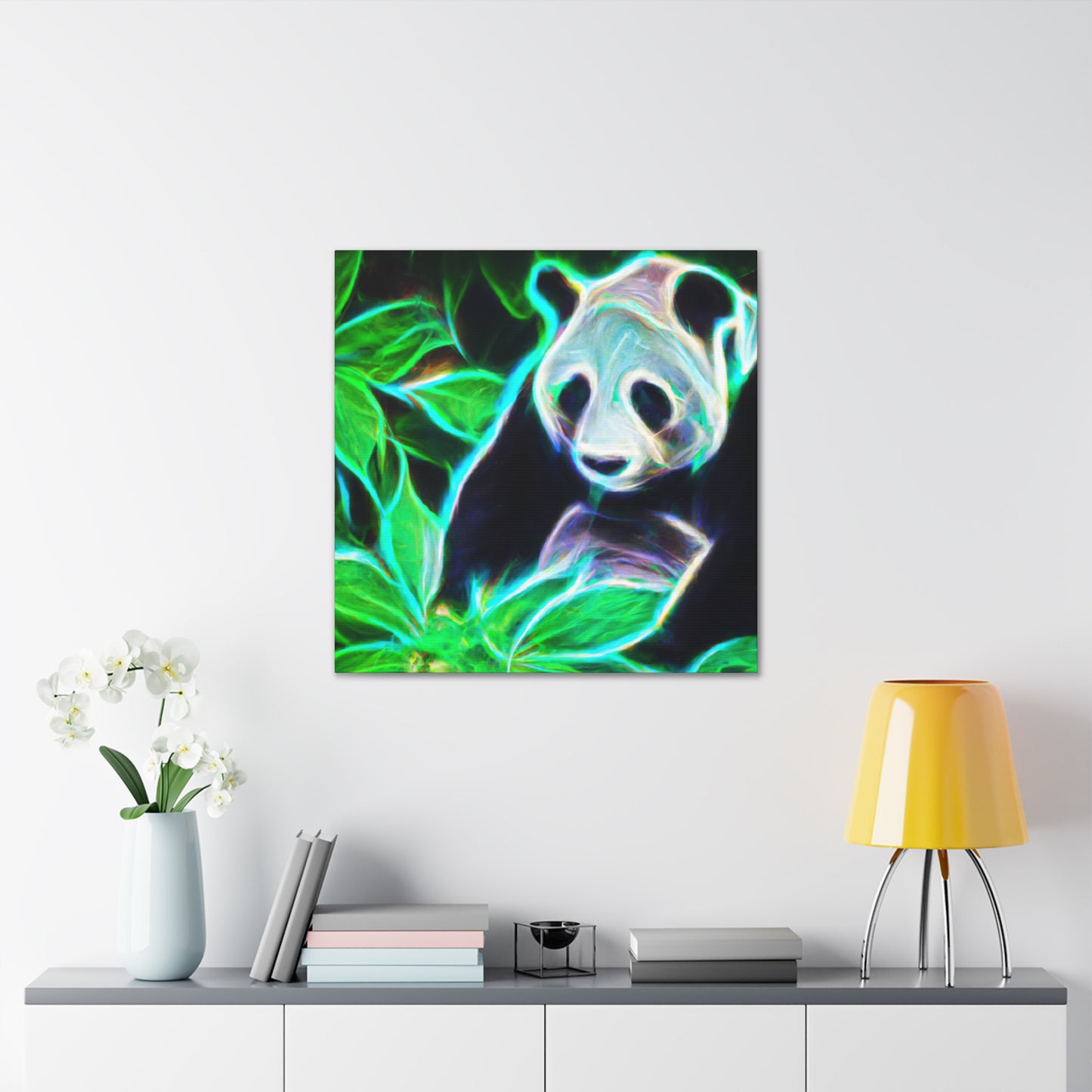 Giant Panda Mosaic Art - Canvas