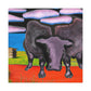 "Black Angus Dreamscape". - Canvas