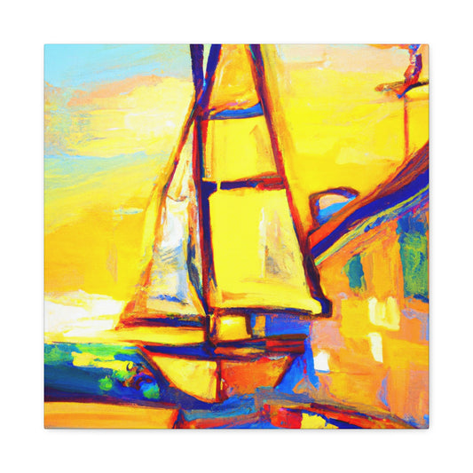 "Sailing On Free Waves" - Canvas