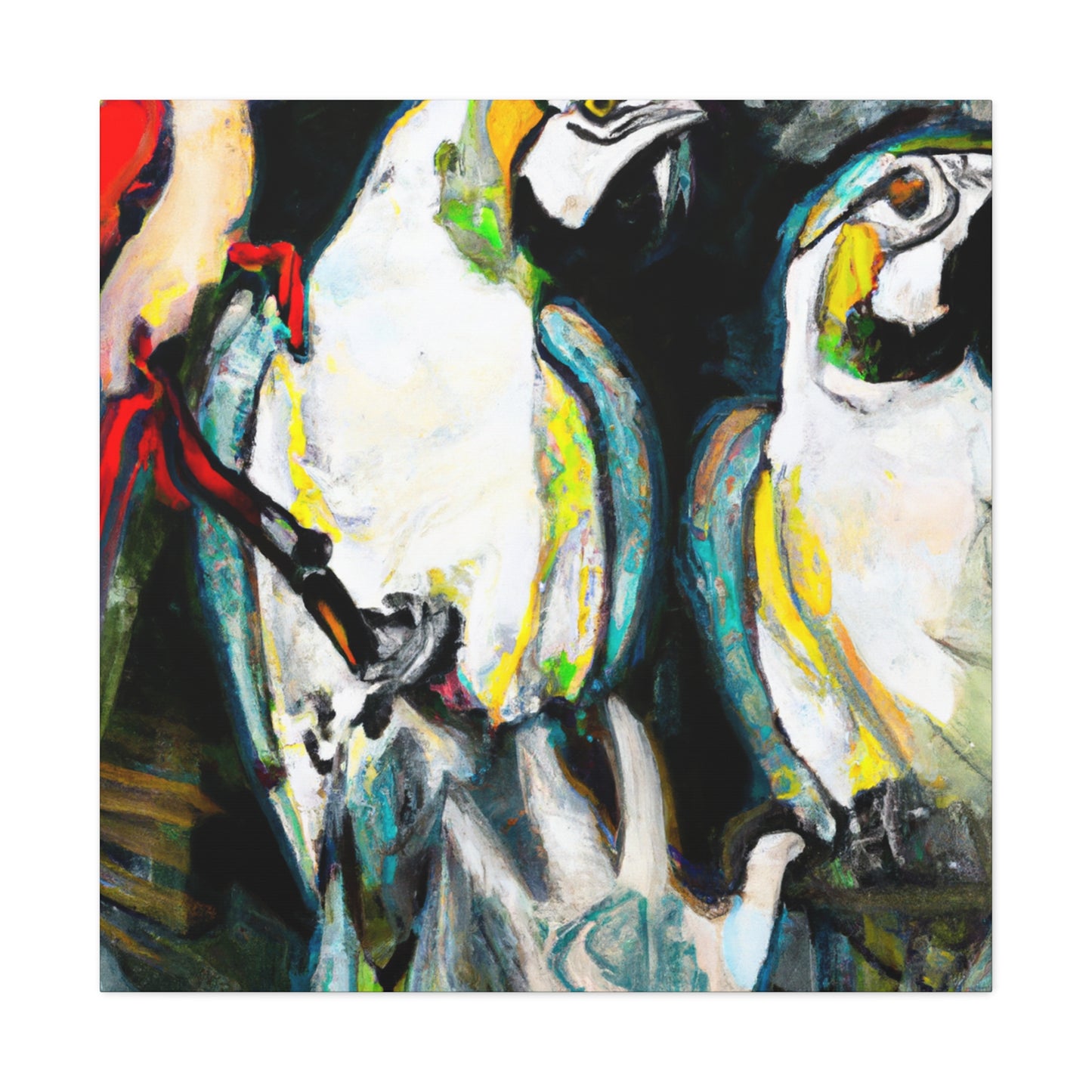 Macaw Brilliance Ablaze - Canvas