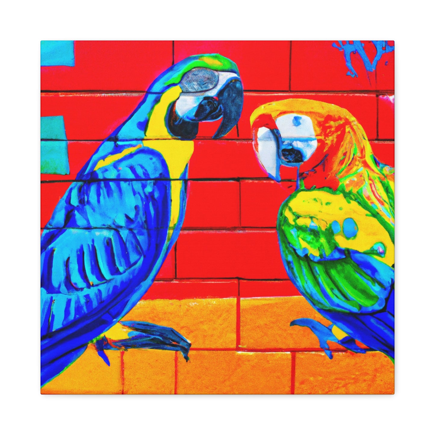 Macaws in Splendor. - Canvas