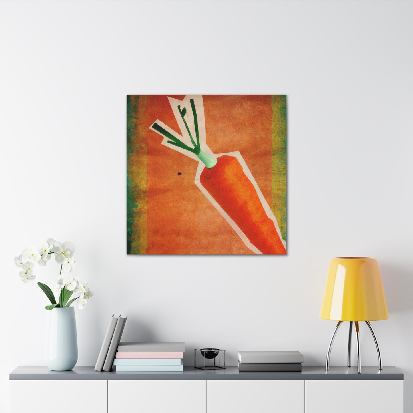 "Carrot in Art Deco" - Canvas