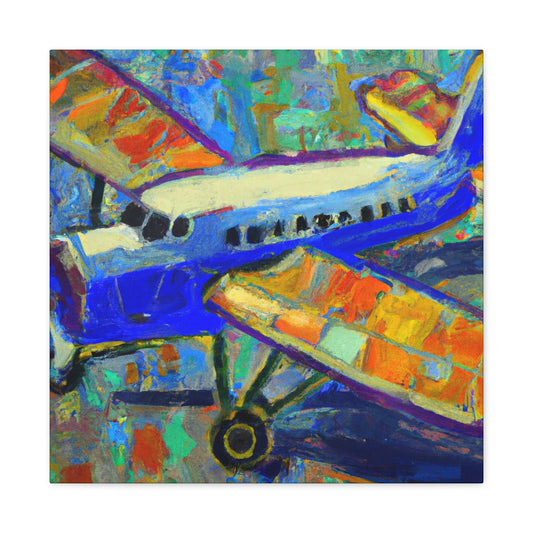 Vintage Airplane Flight - Canvas