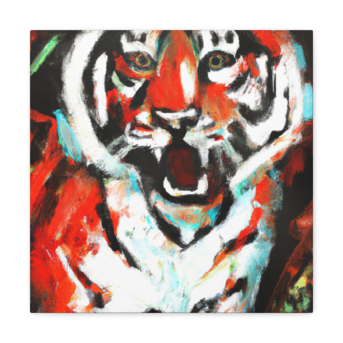 Roaring Bengal Tiger - Canvas