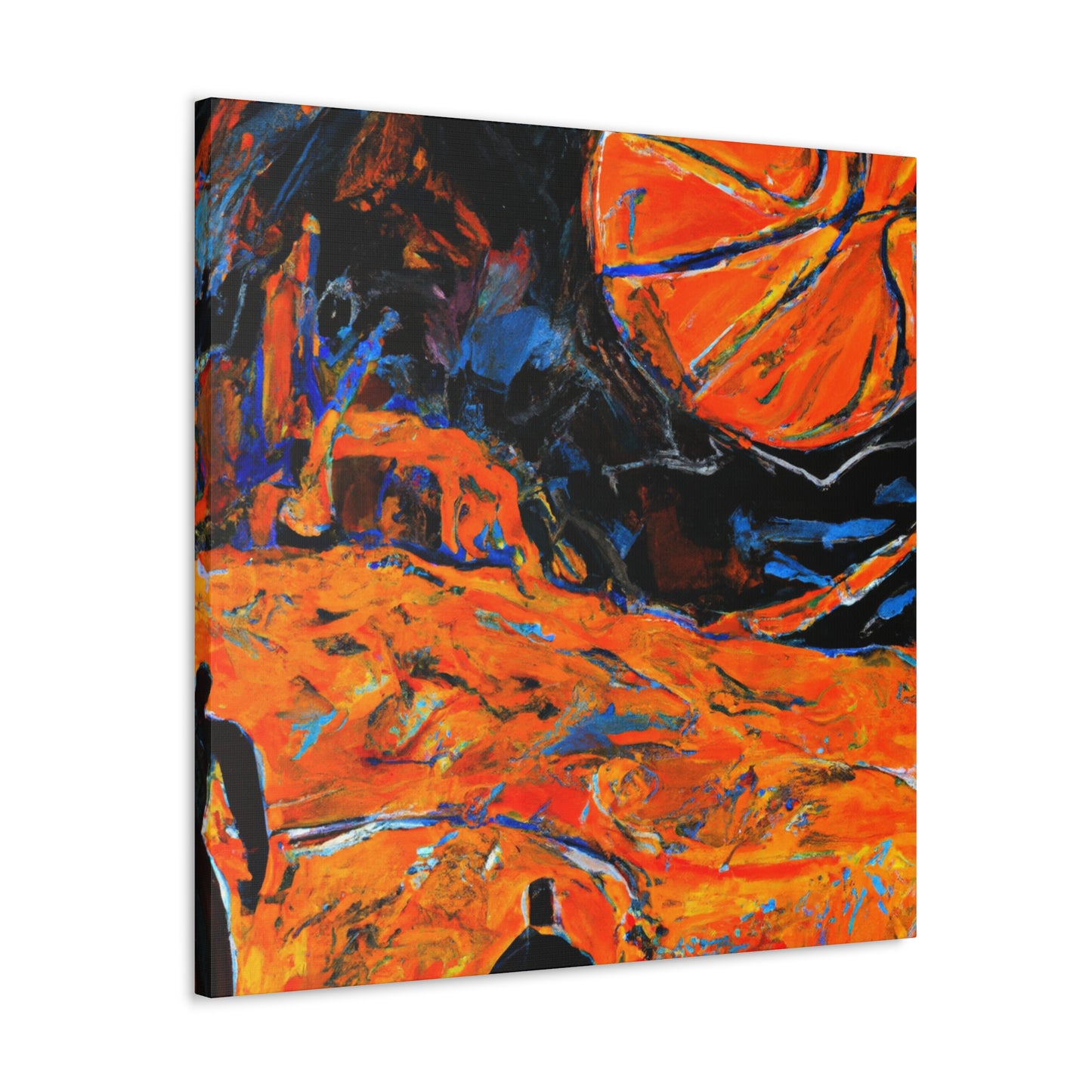 Basketball Court Abstract - Canvas