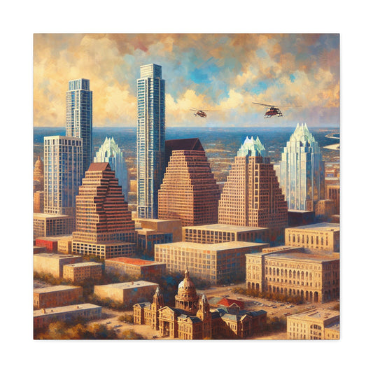 "Vibrant Austin Reverie" - Canvas