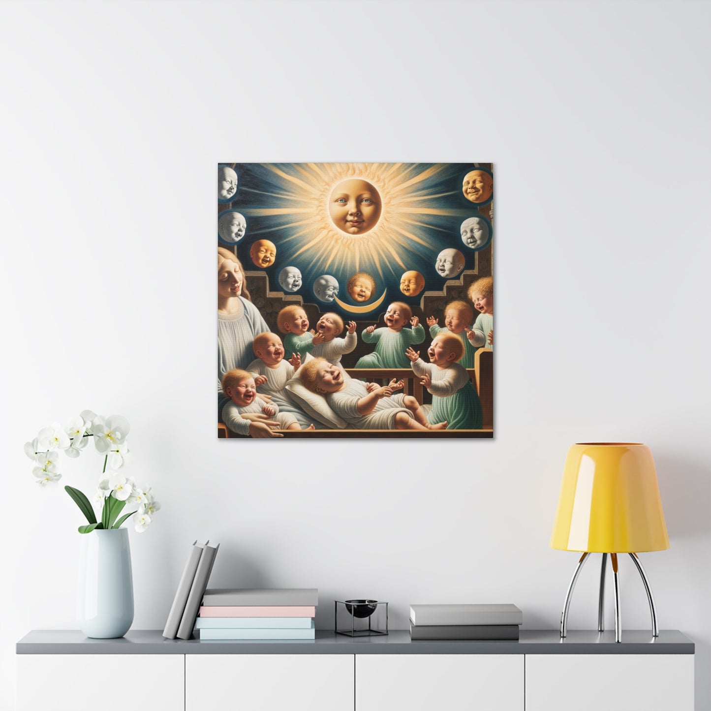 "Joyful Celestial Greetings" - Canvas