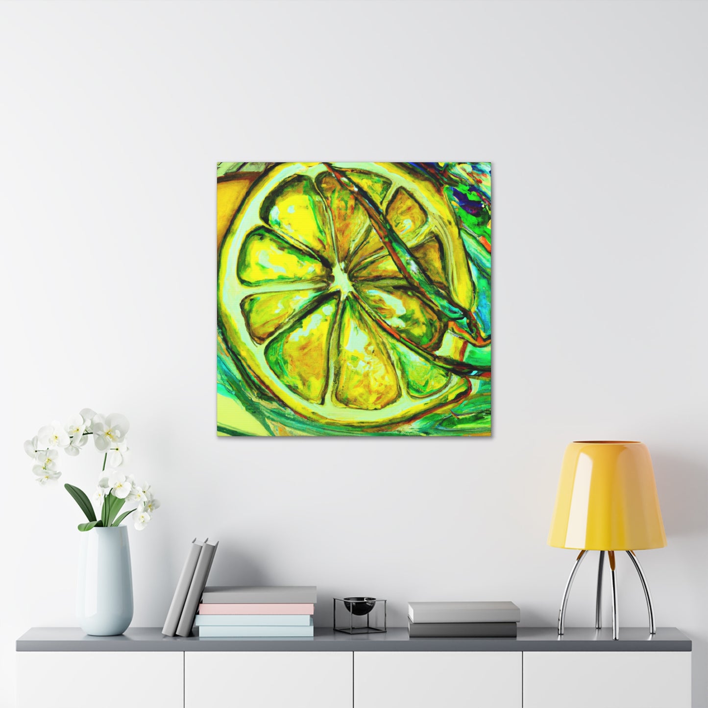 Lemon Impressionism Glows - Canvas