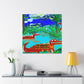 Crocodile in Expressionism - Canvas