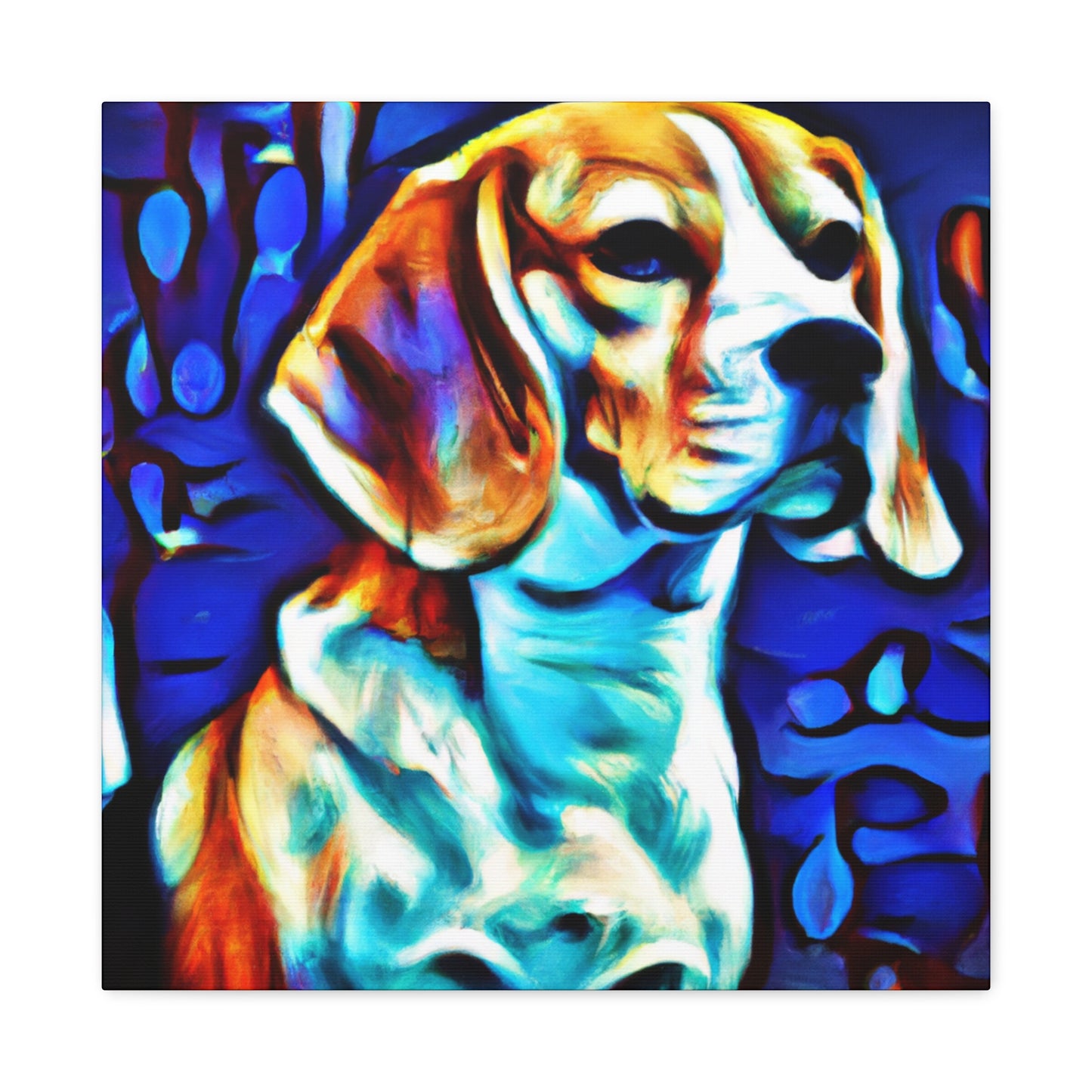 Beagle in Sunrise Glow - Canvas