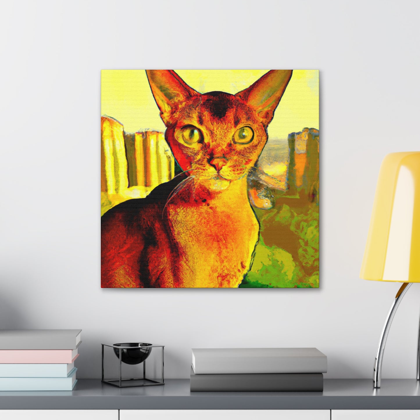 "Abyssinian Pop Adventure" - Canvas