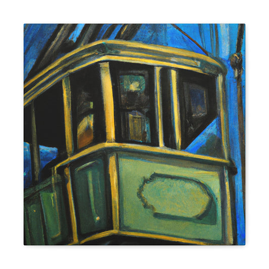 Cable Car in Bloom - Canvas