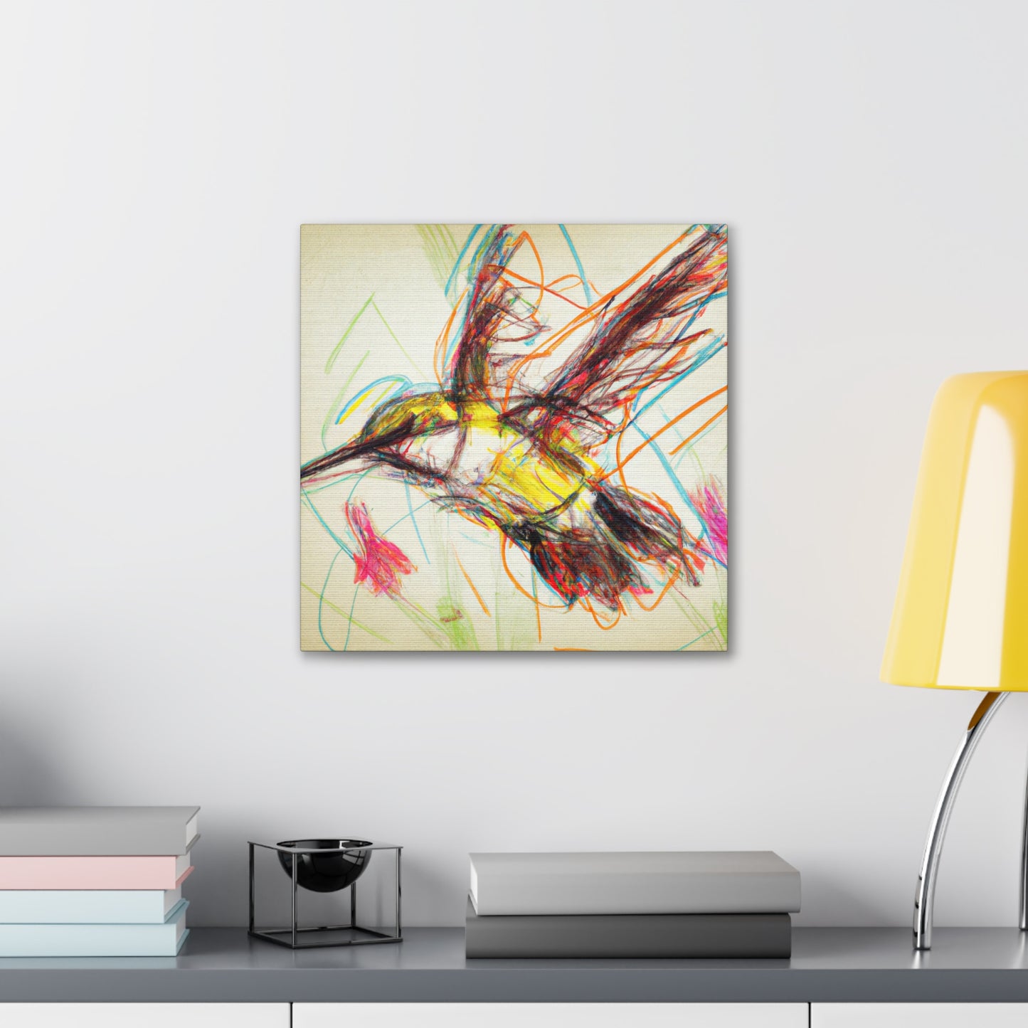 "Hummingbird in Flight" - Canvas