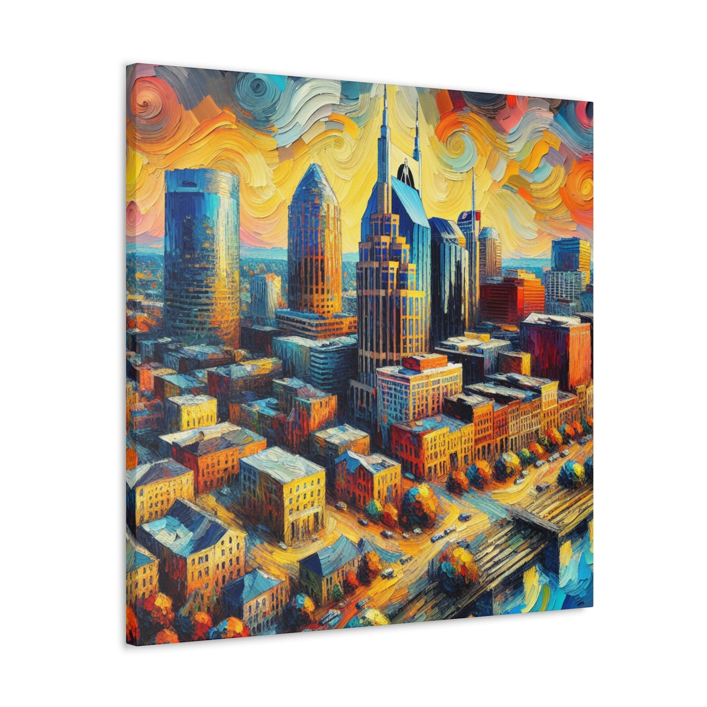 "Vibrant Melodies of Nashville" - Canvas