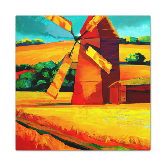 "Windmill on the Horizon" - Canvas