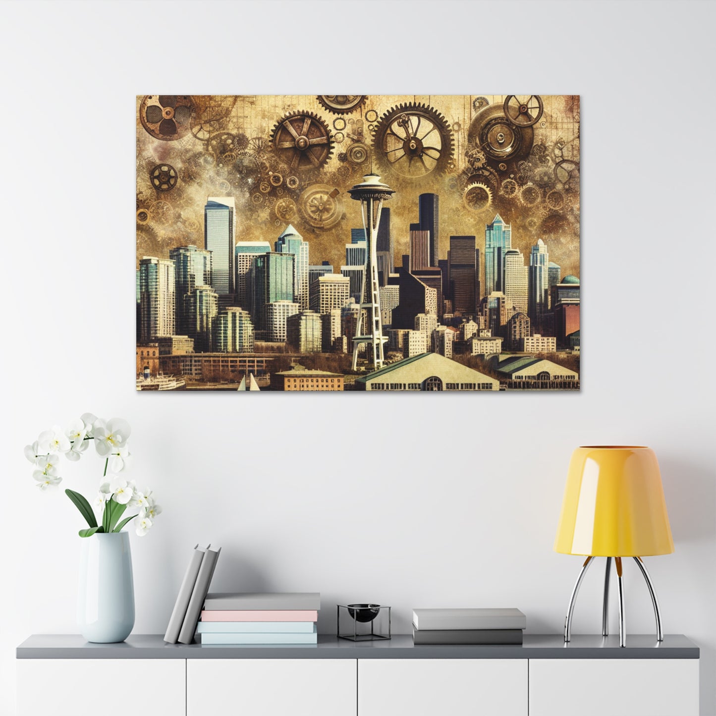 "Mechanical Majesty in Seattle" - Canvas