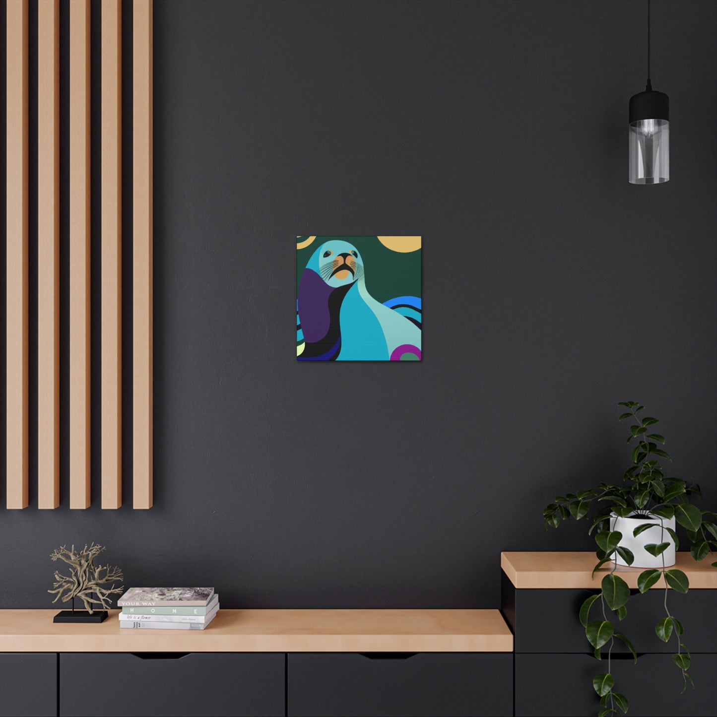 "Sea Lion in Jazz Age" - Canvas