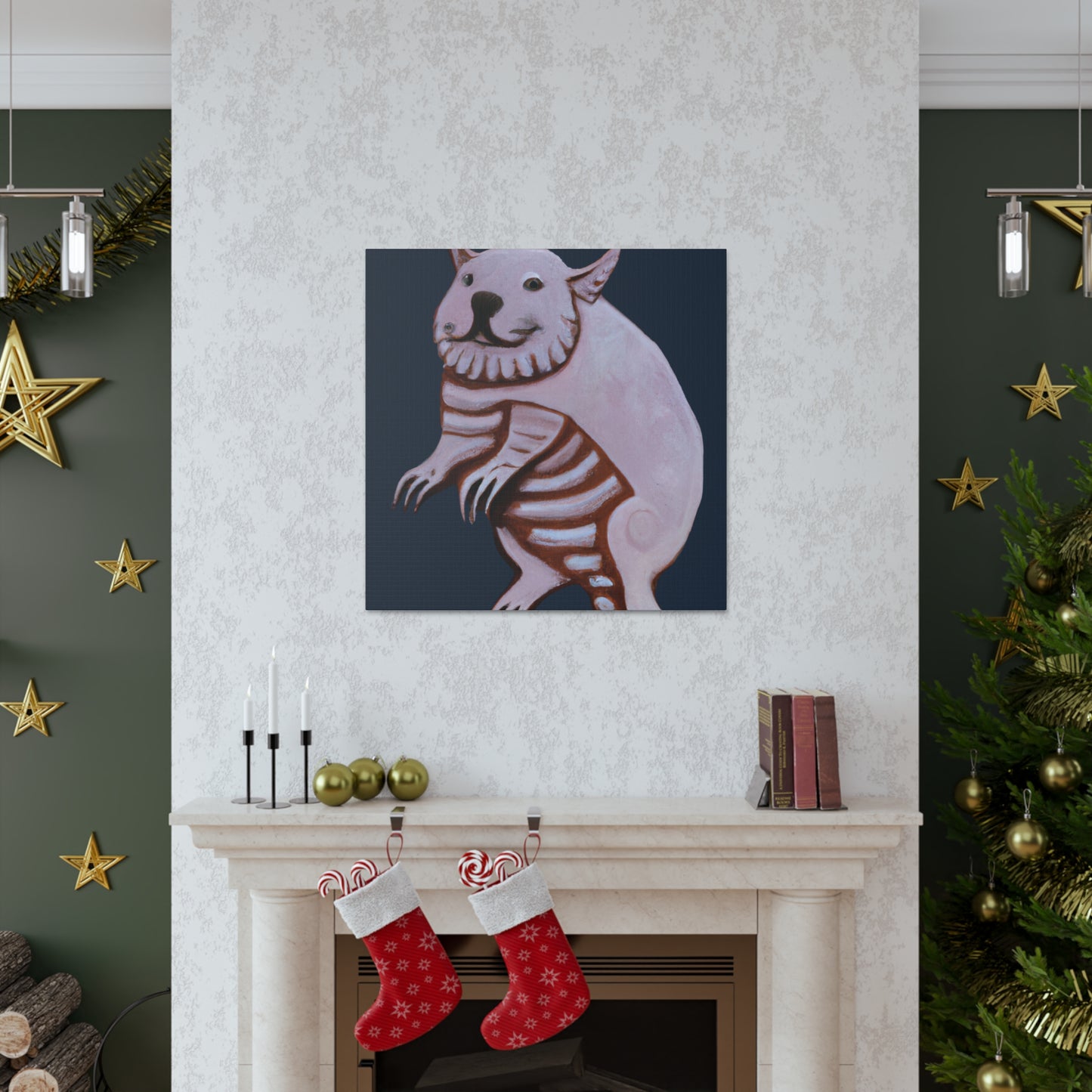 "Wombat's Winter Wonderland" - Canvas