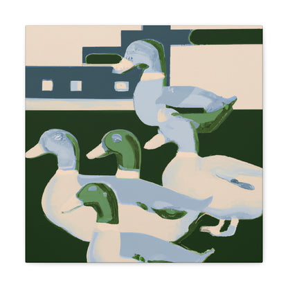 "Duck in Deco Style" - Canvas