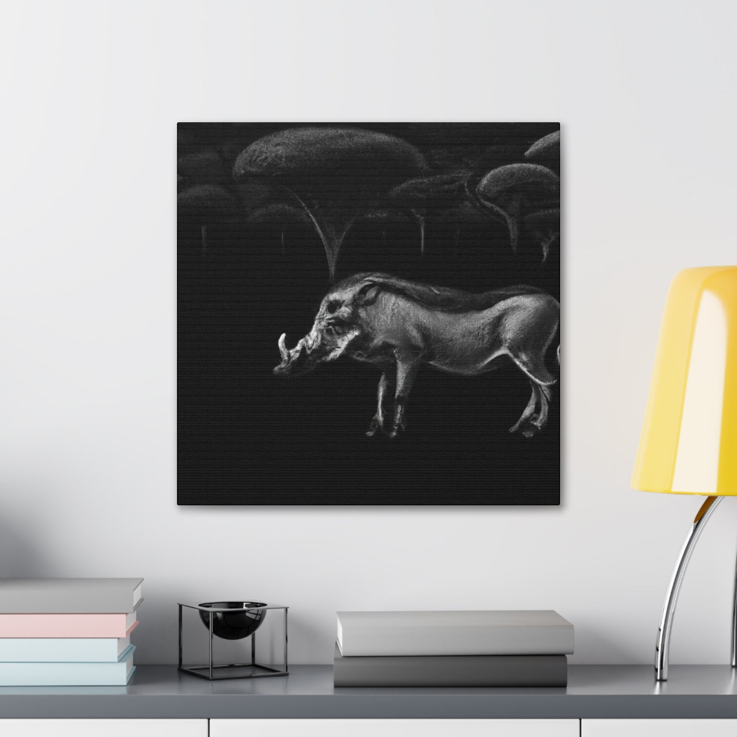 "Warthog In Art Deco" - Canvas