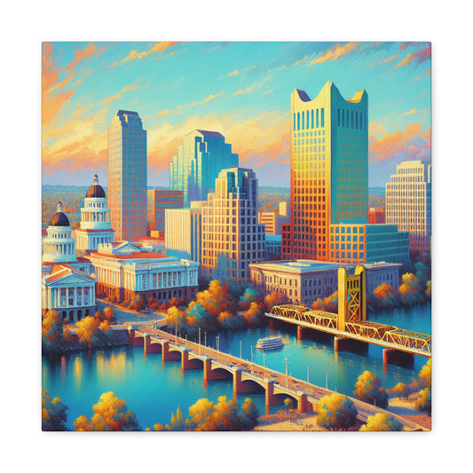 "Golden Dream of Sacramento" - Canvas