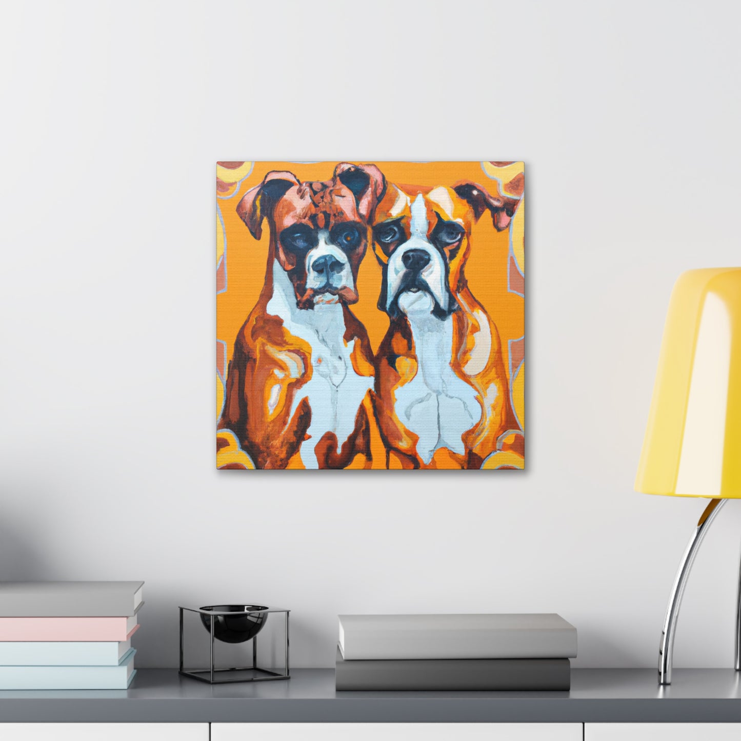 "Boxers in Motion Blur" - Canvas