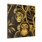 Chimpanzee in Rococo - Canvas