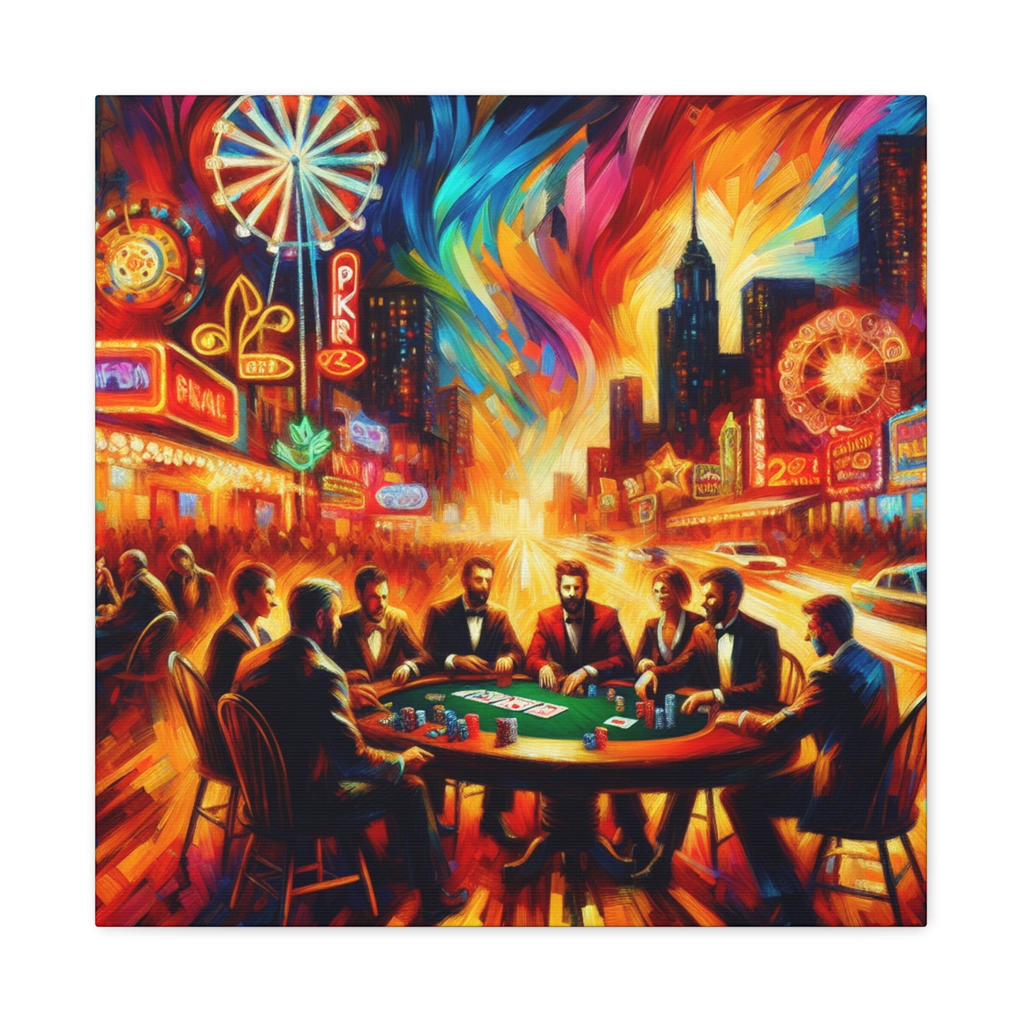 "Table of Aces" - Canvas