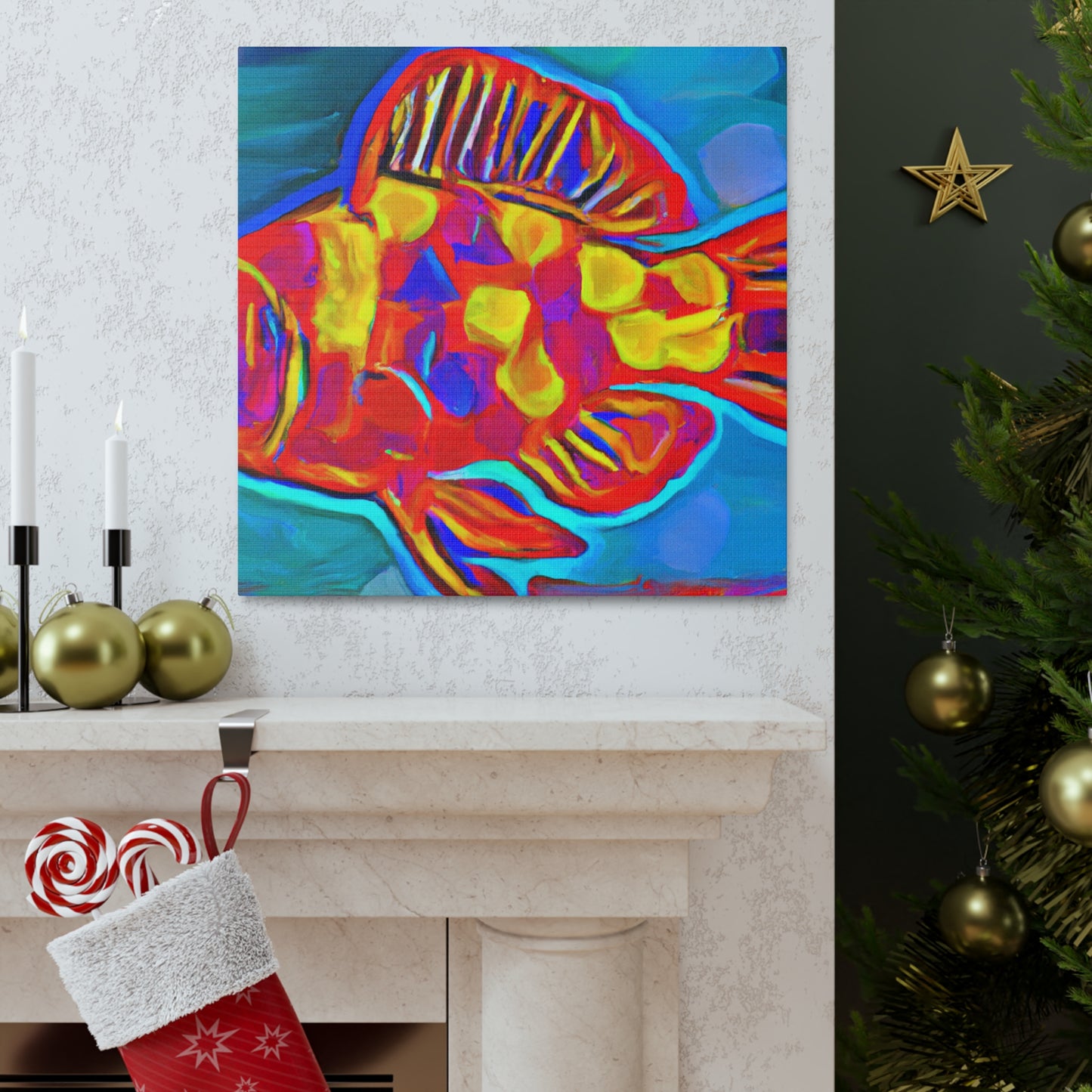 Rainbow Fish Reverie - Canvas