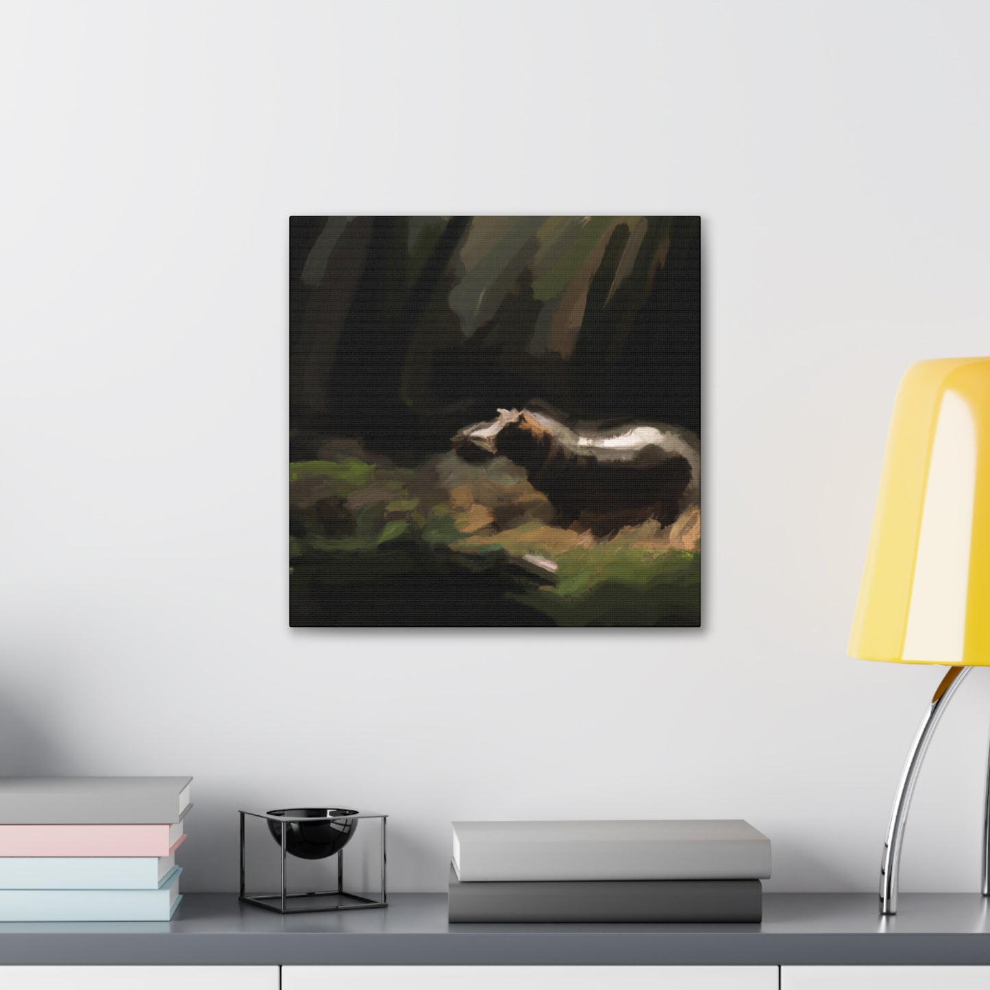 "Hippo in Impressionism" - Canvas