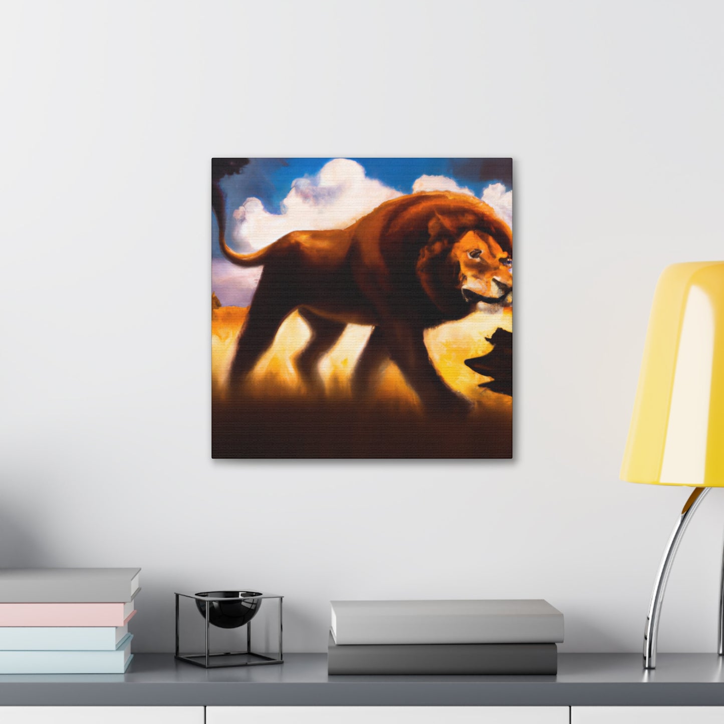 "Lion in Dreamscape" - Canvas