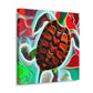 "Red Turtle Surrealism" - Canvas