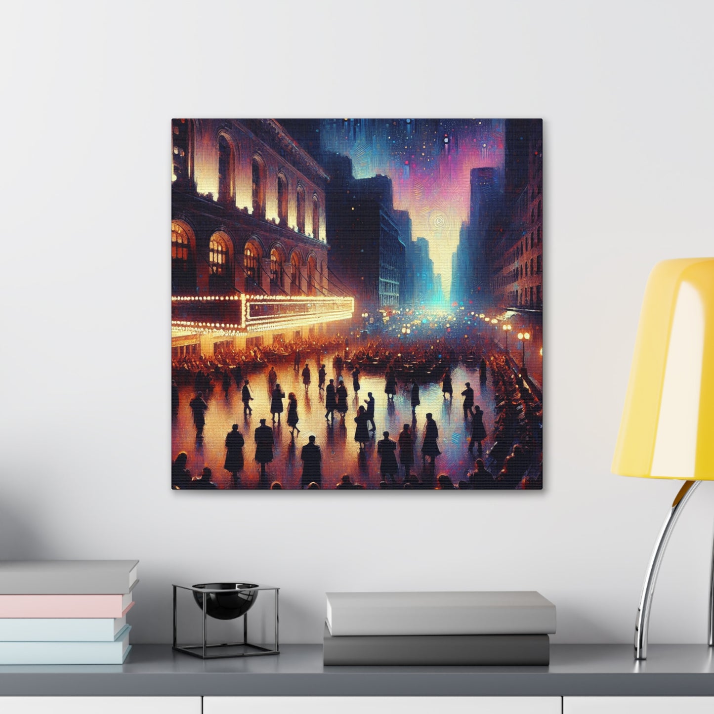 Jazzed Broadway Nights - Canvas