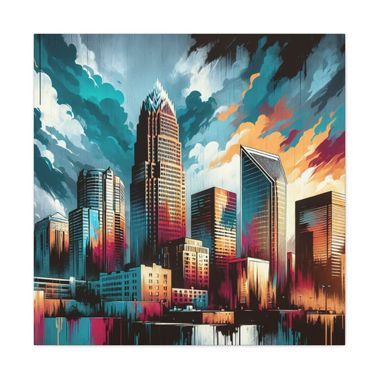 "Vibrant Queen City Essence" - Canvas