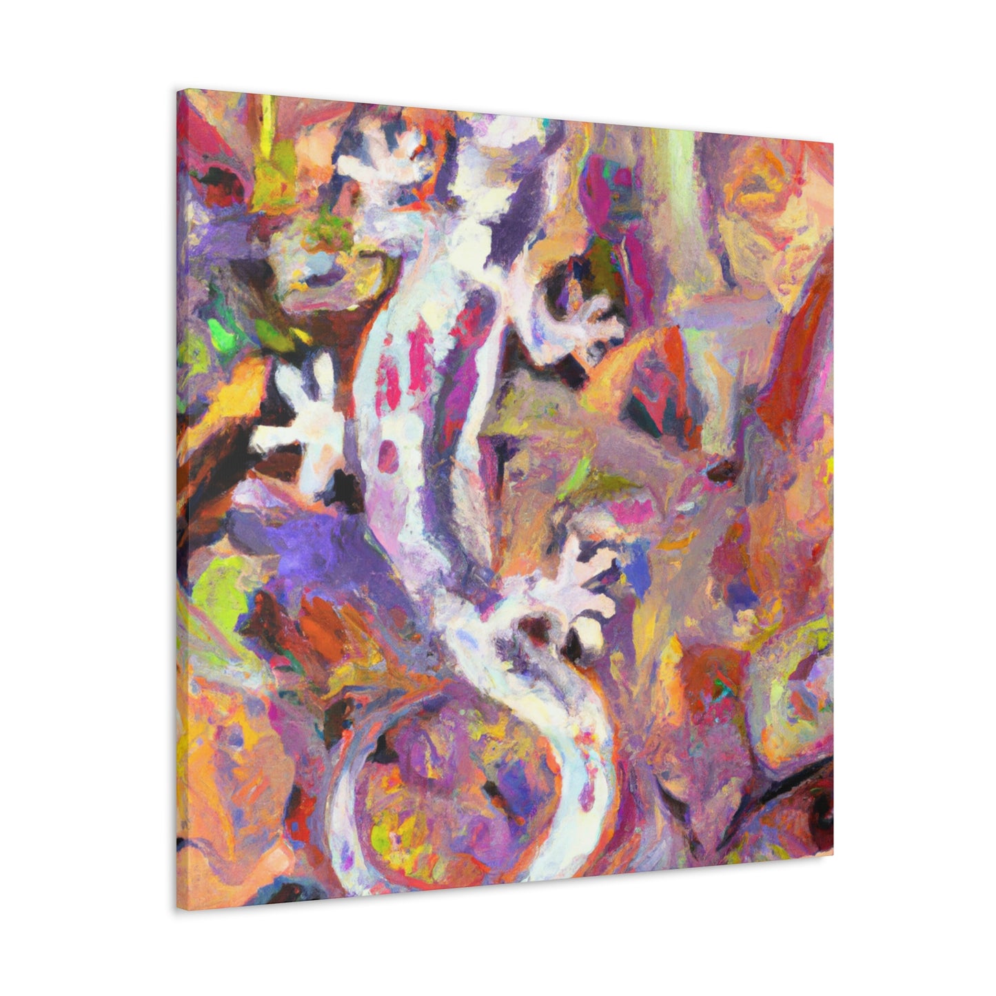 Geckos in Impressionism - Canvas