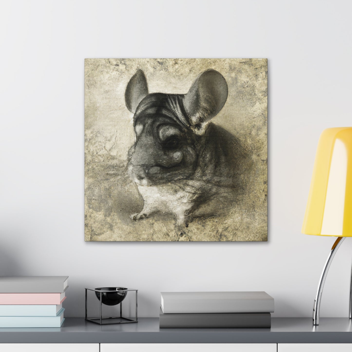 "Chinchilla's Captivating Charisma" - Canvas