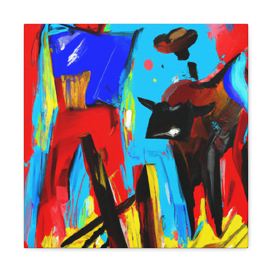 "Hitching Post Momentum" - Canvas