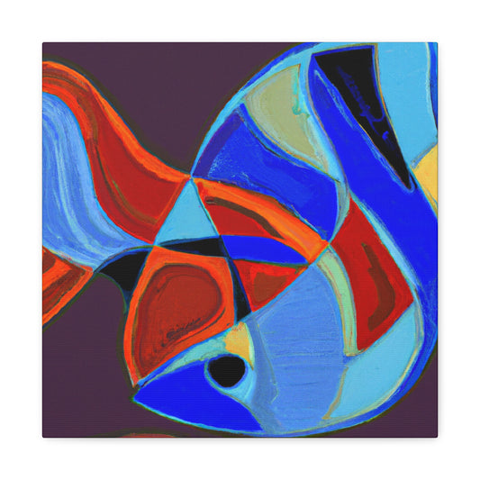 "Rainbow Fish Reflection" - Canvas