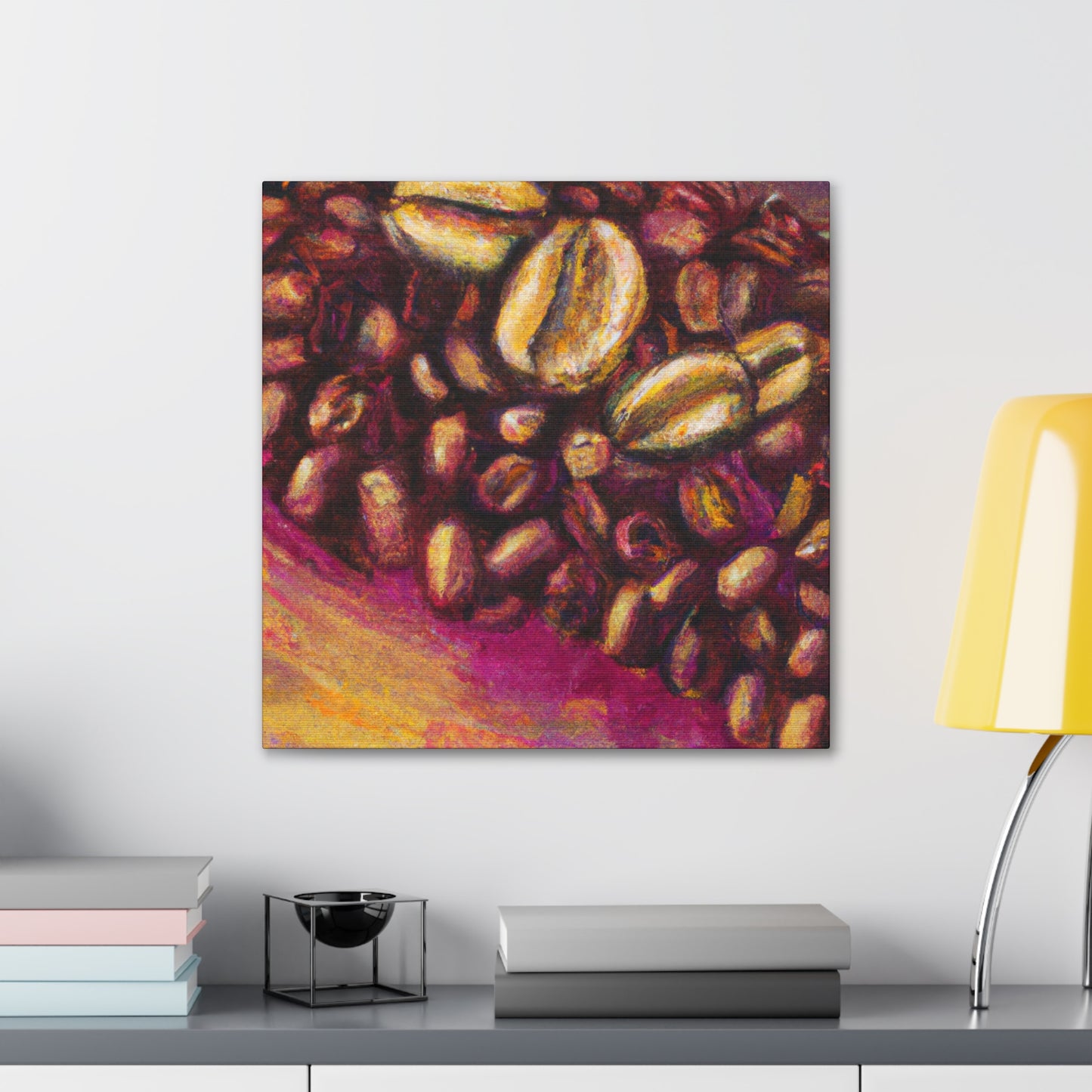 "Coffee's Colorful Aroma" - Canvas