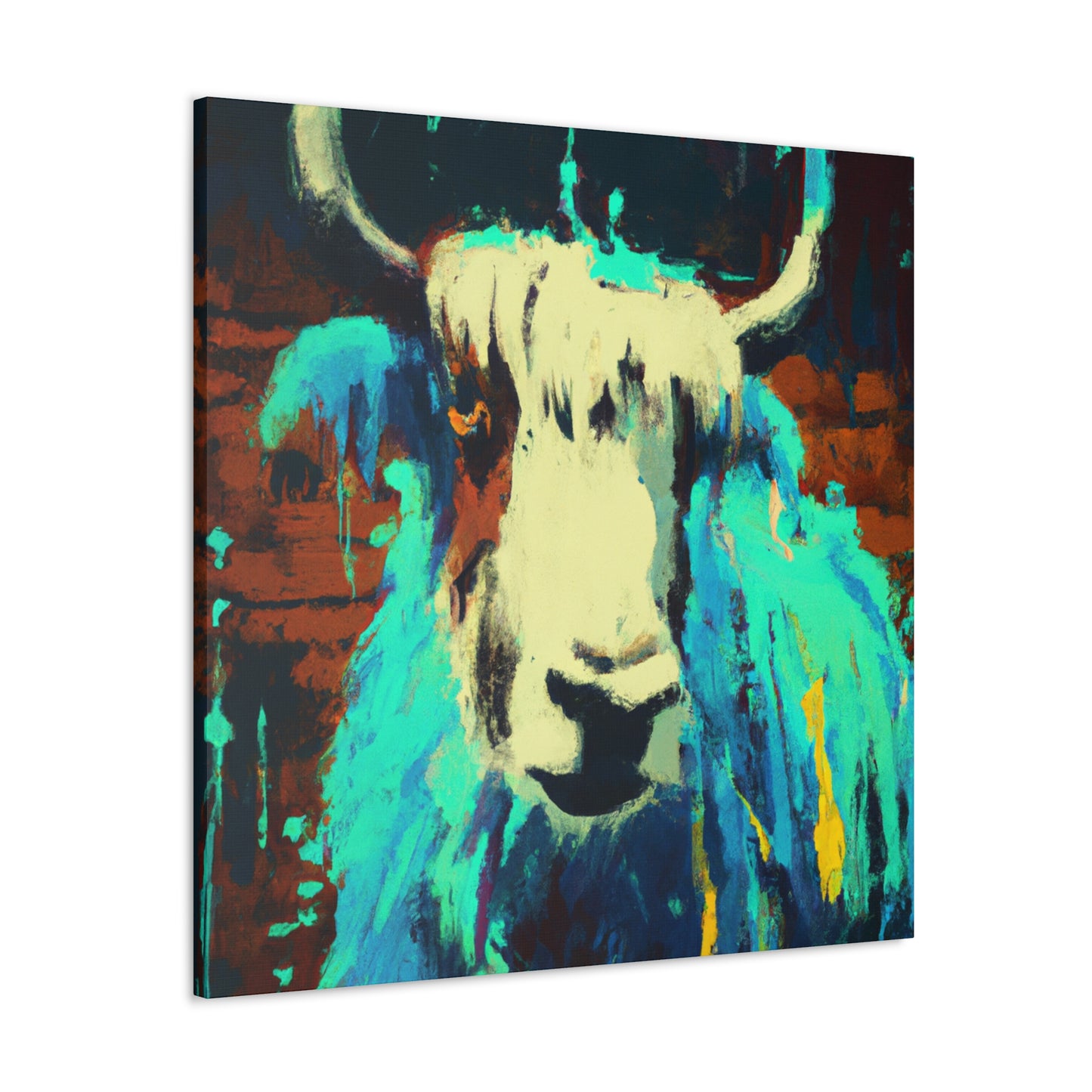 Yak and Graffiti Art - Canvas