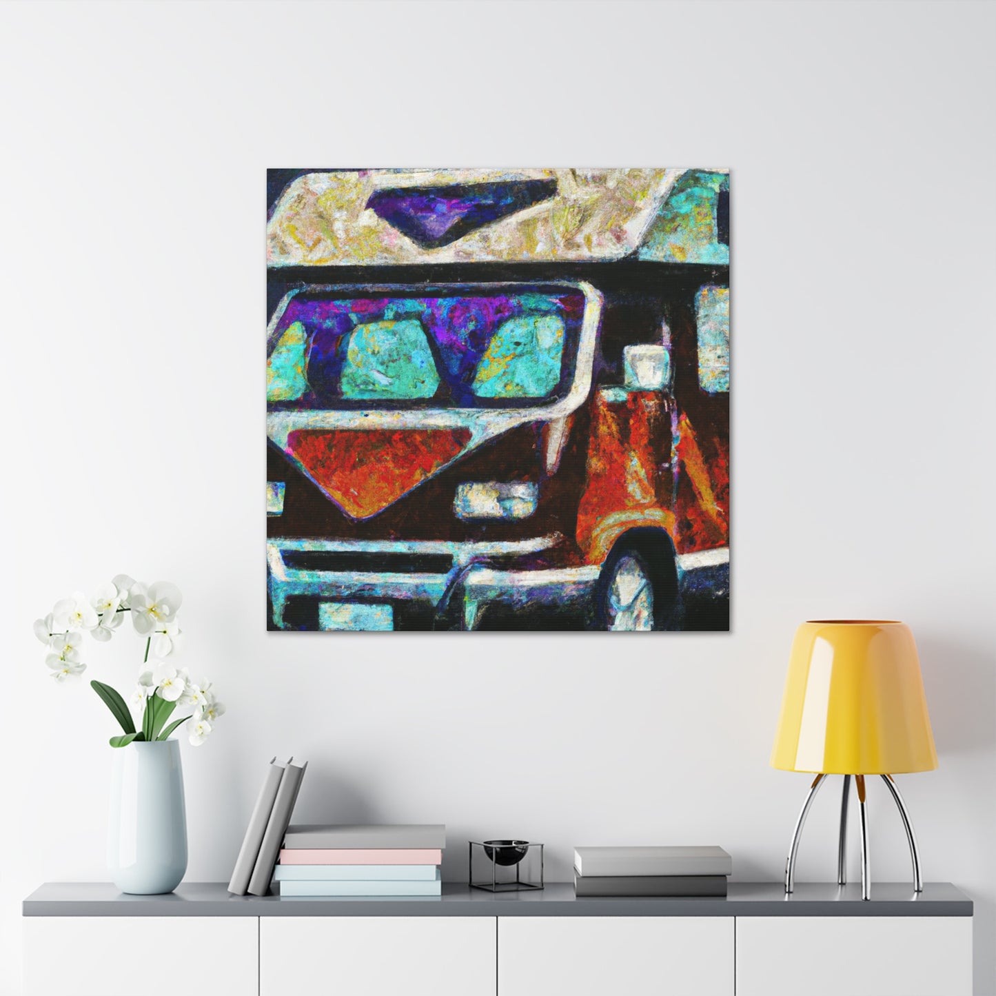 "Camper Van Deco Dream" - Canvas