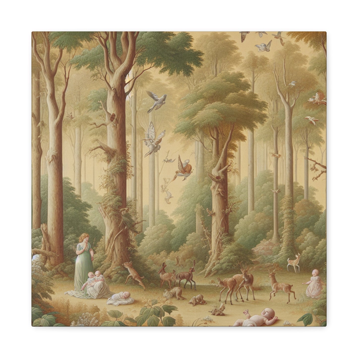 Whispering Woodland Haven - Canvas