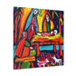 "Manger in Fauvist Hues" - Canvas