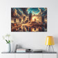 "Cityscape Symphony: Raleigh" - Canvas