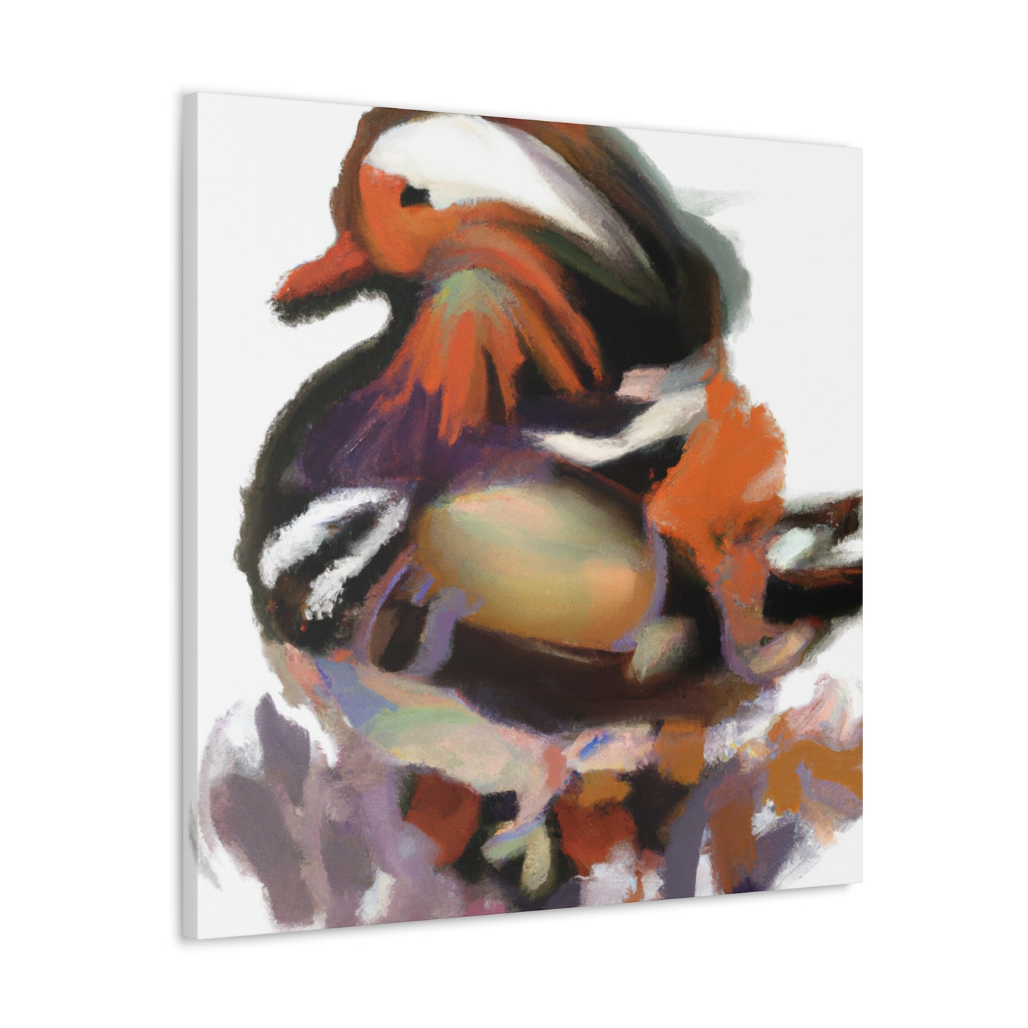 Mandarin Duck Splendor. - Canvas