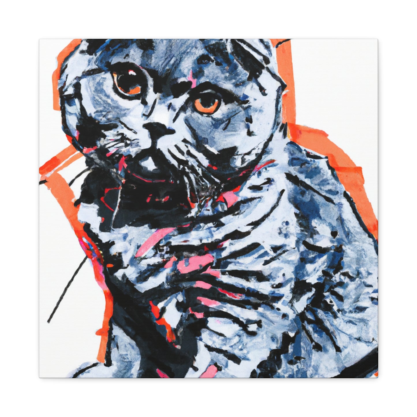 Scottish Fold Delight - Canvas