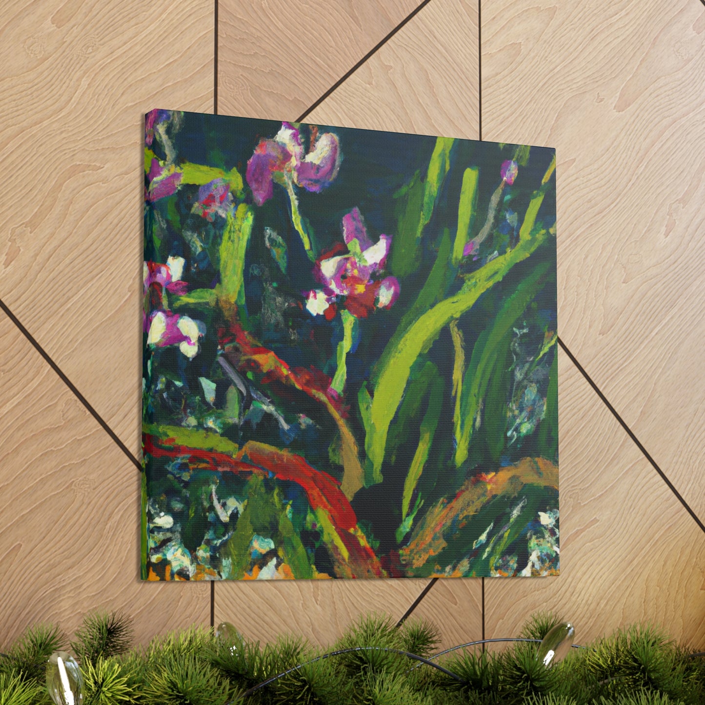 "Orchid in Moonlight Glow" - Canvas