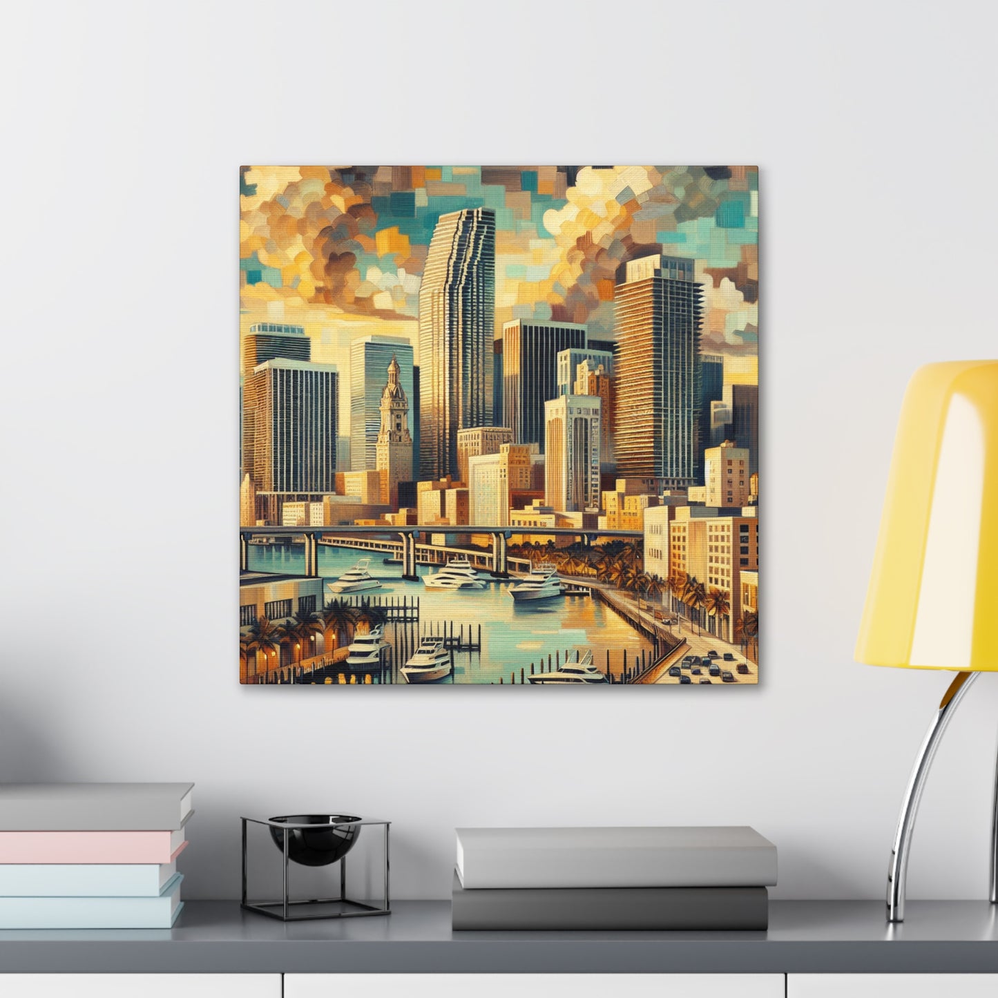 "Vibrant Urban Dreams" - Canvas