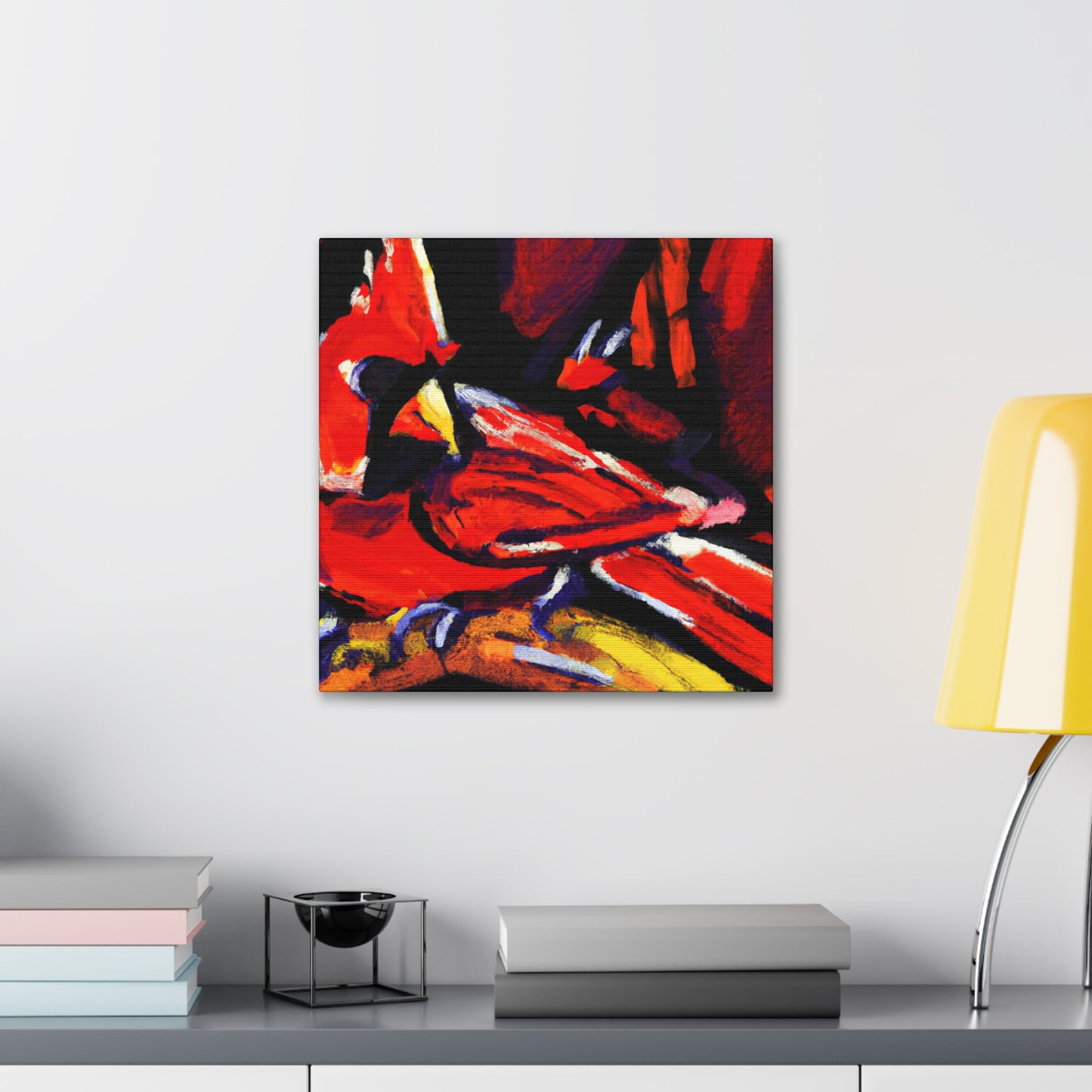 "Cardinal Obeys Nature" - Canvas